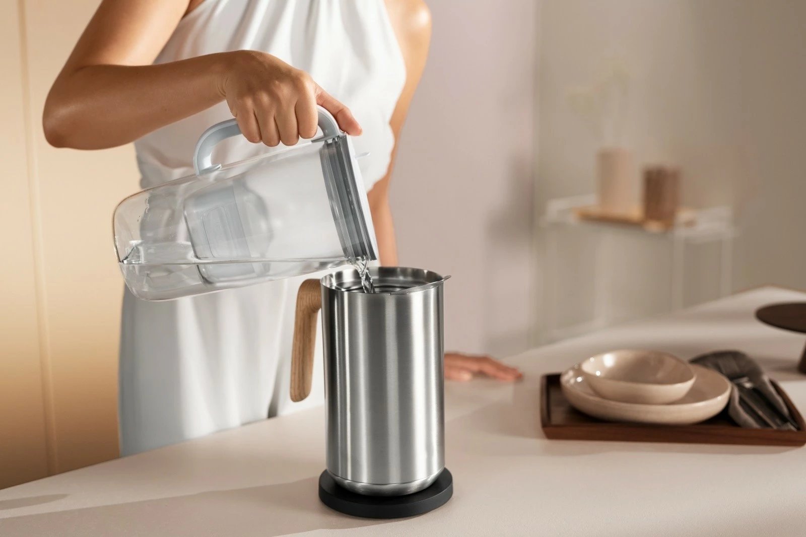 Ibrik filtri uji Brita Glass MX PRO Pure Performance, 2.5L, gri