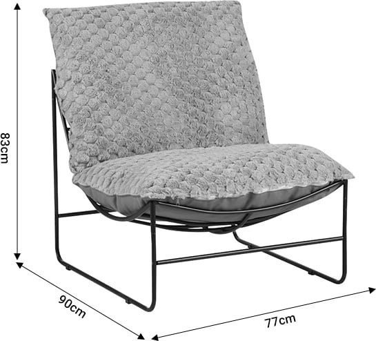 Fotelje Chopie, material stof, ngjyrë jeshile e çelët, këmbë të zeza, 77x90x83cm