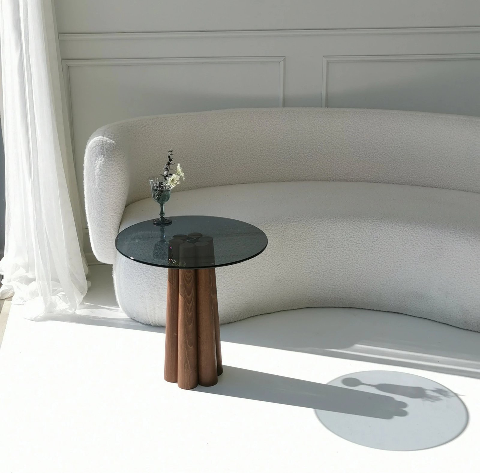 Tavolinë kafeje Skye Decor, Thales, arr dhe gri e errët