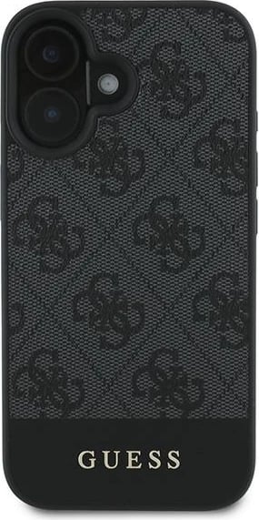 Mbështjellës Guess 4G Bottom Stripe për iPhone 16 Plus 6.7", Gri Mbështjellës Guess 4G Bottom Stripe për iPhone 16 Plus 6.7", Gri