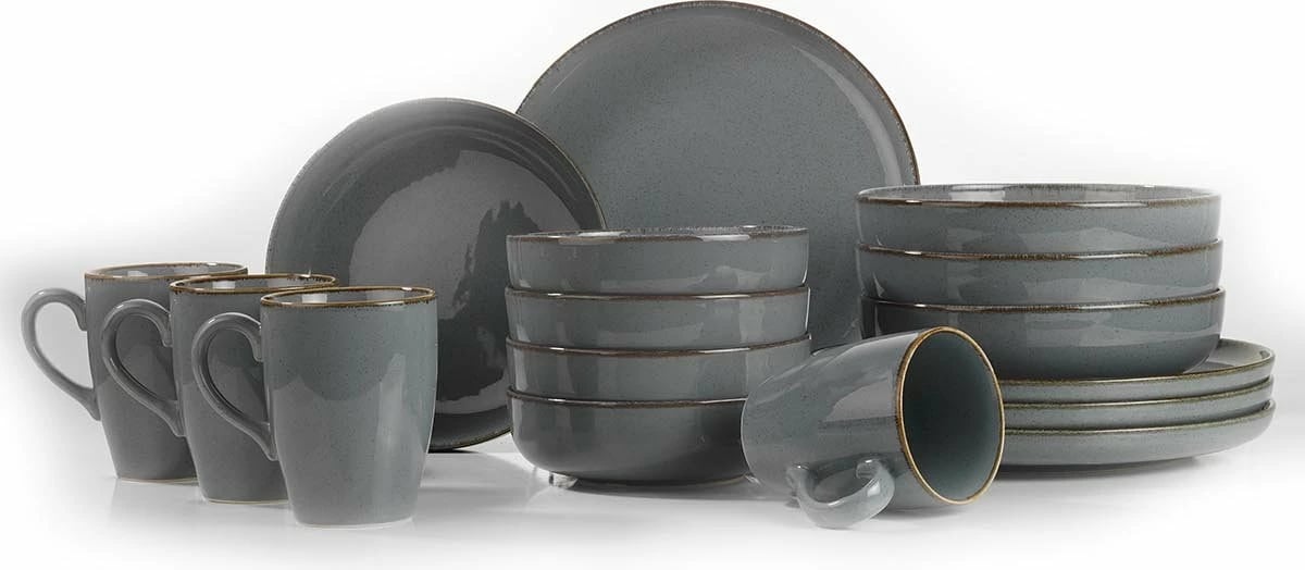 Set darke 16 pjesësh, Hermia Concept, gri, MOD16Y2730P01
