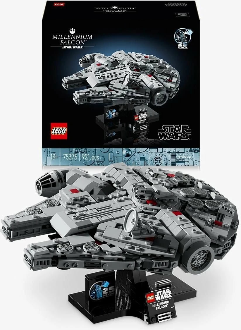 Set ndërtimi LEGO Millennium Falcon, 18 vjet, Plastik, 921 pjesë, shumëngjyrësh Set ndërtimi LEGO Millennium Falcon, 18 vjet, Plastik, 921 pjesë, shumëngjyrësh