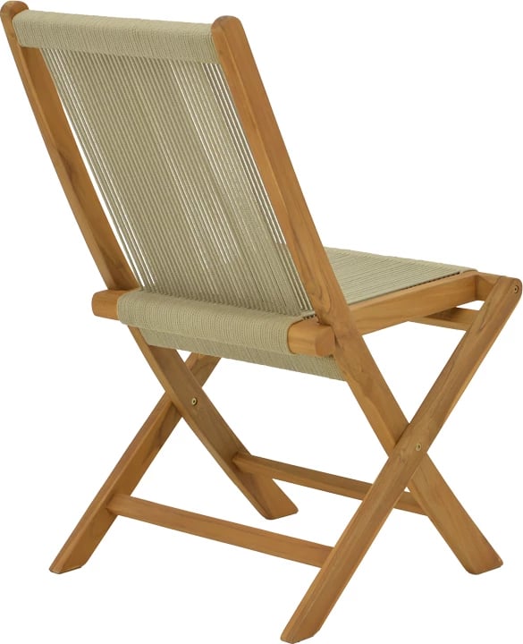 Tavolinë me karrige, 7 pjesë, Banou-Mady, dru teak, ngjyrë natyrale, 200x100x75cm