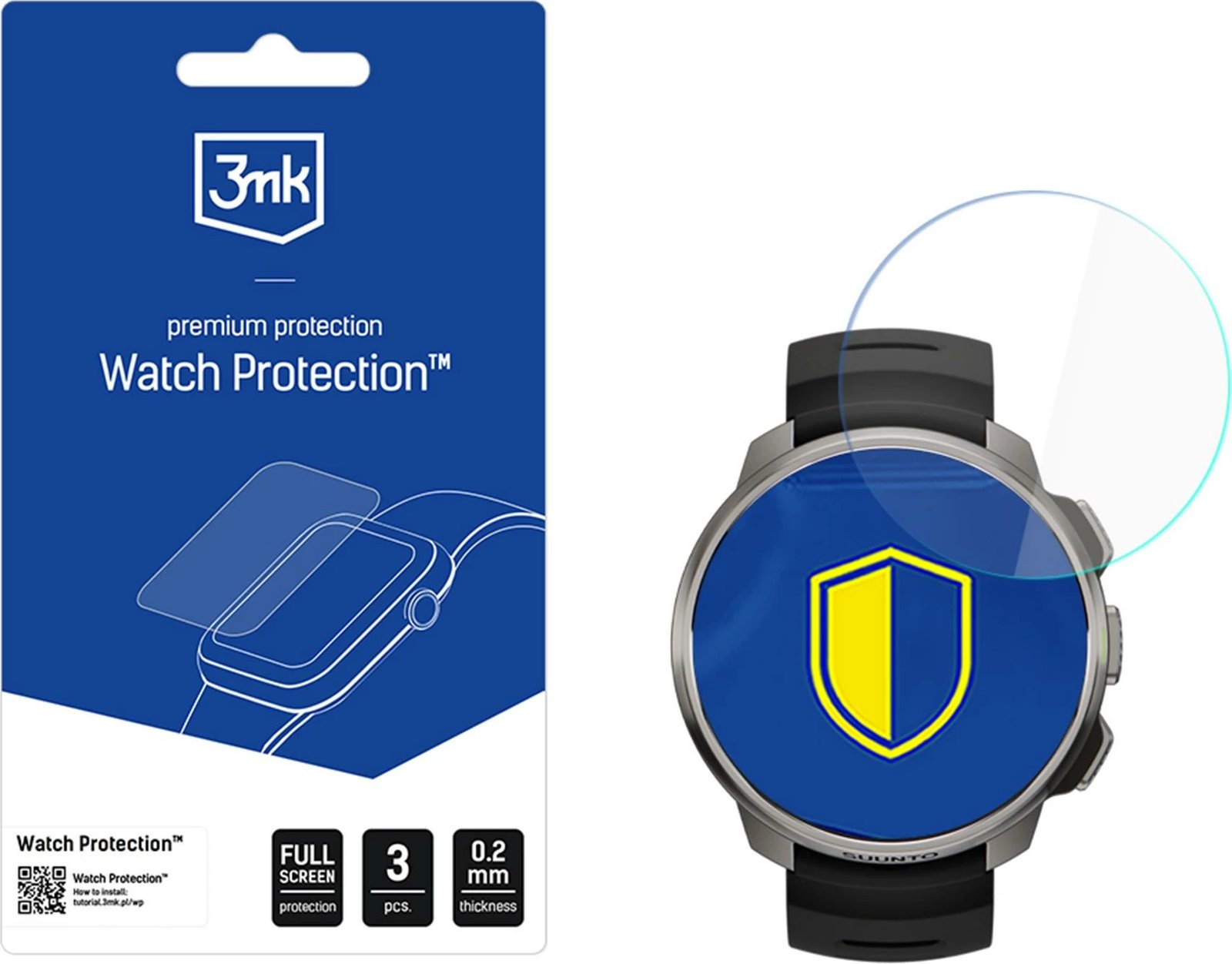 Xham mbrojtës hibrid 3mk Protection për Suunto Ocean, 3 copë