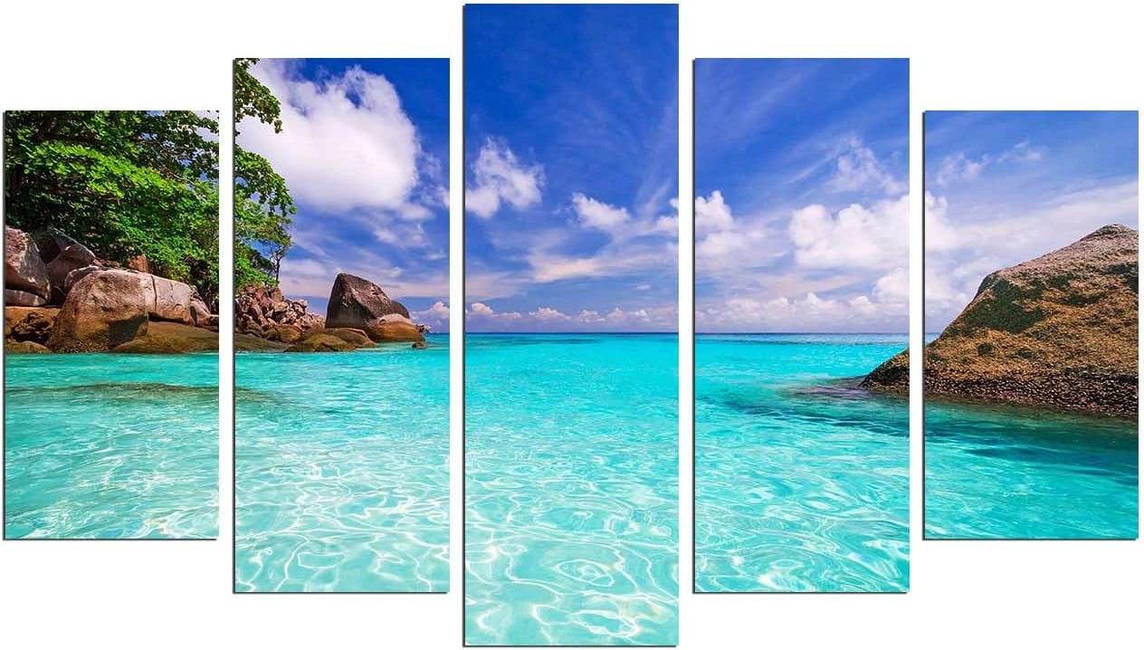 Pikturë dekorative MDF, 5 pjesë, Wallity, 5MX-78, shumëngjyrëshe