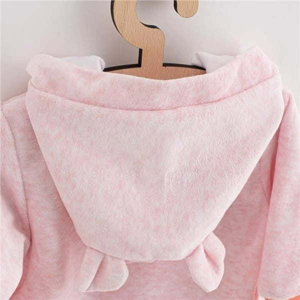 Kombinezon bebi me kapuç, NEW BABY Sweetheart, madhësi 74 (6-9 muaj), rozë
