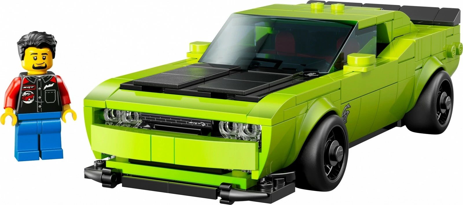 Set ndërtimi LEGO Speed Champions Dodge Challenger SRT Hellcat 77237, 390 pjesë, e gjelbër