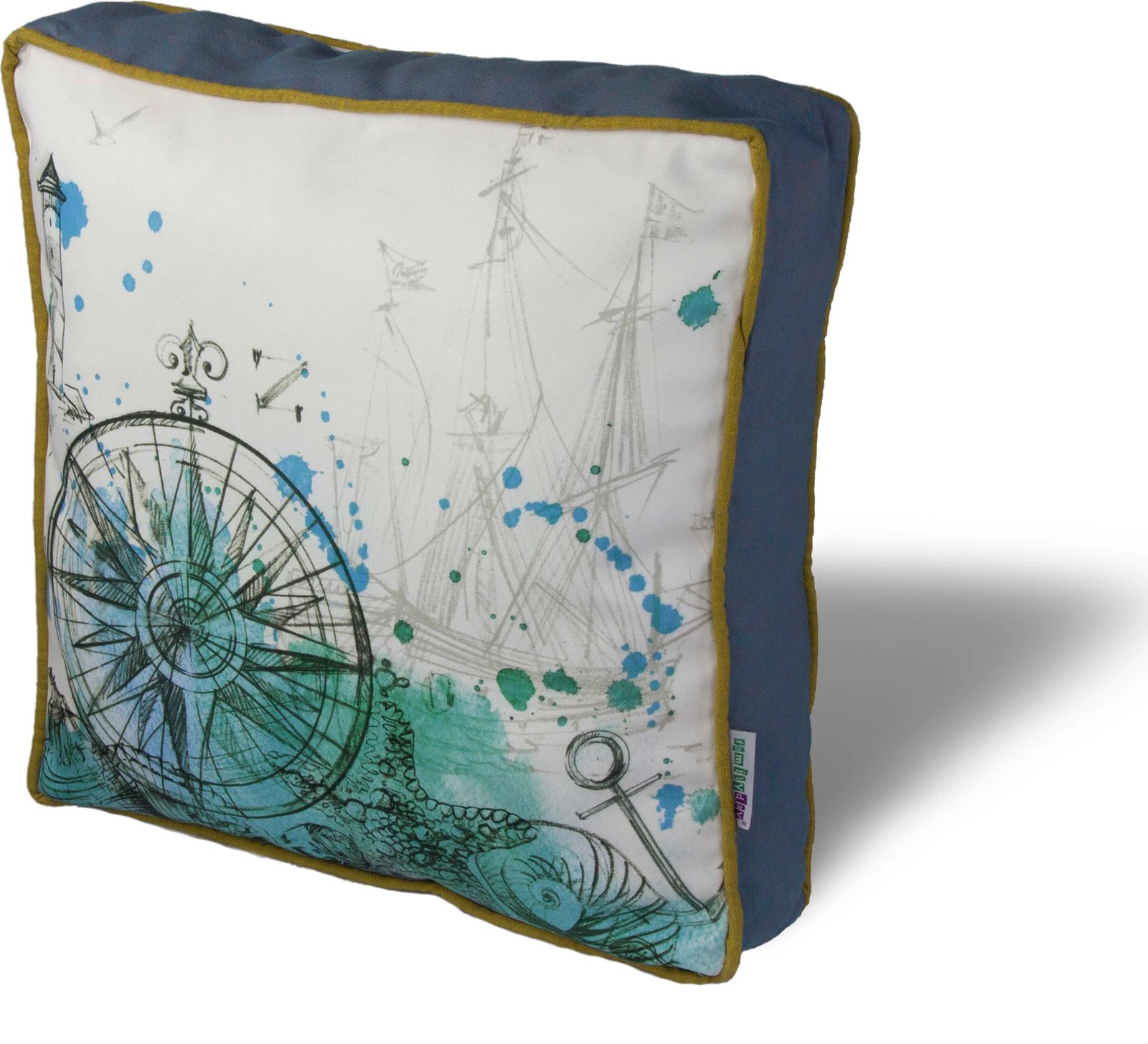 Jastëk dekorativ, shumëngjyrësh, Evila Originals, YM1171, 42x42cm