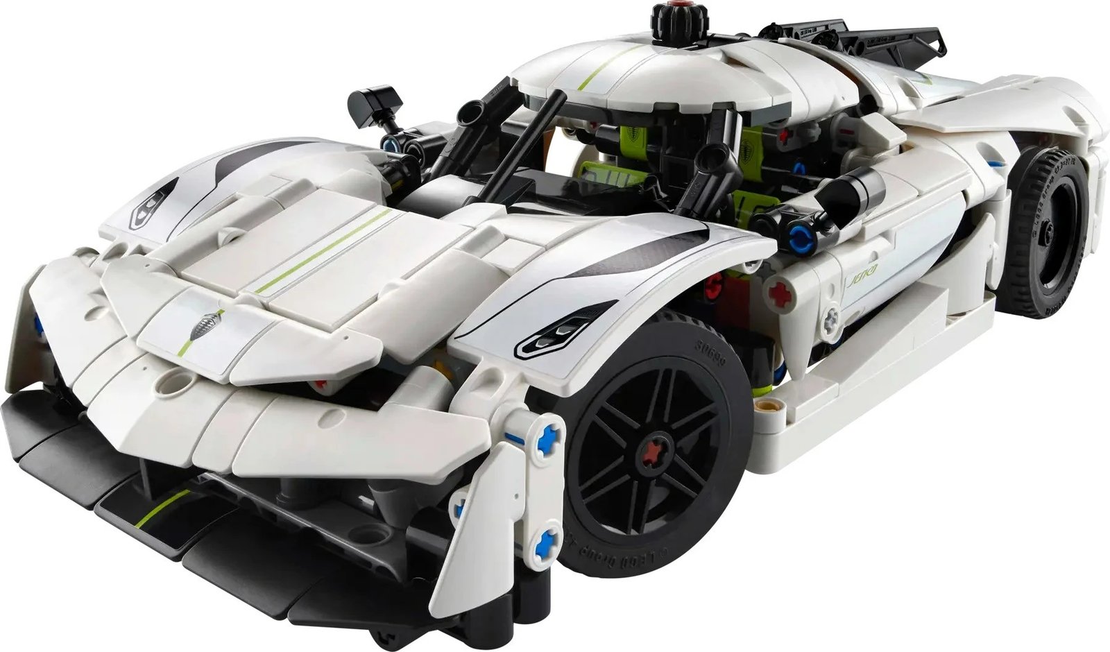 Set LEGO Technic Koenigsegg Jesko Absolut Hypercar 42184, 801 pjesë, Bardhë