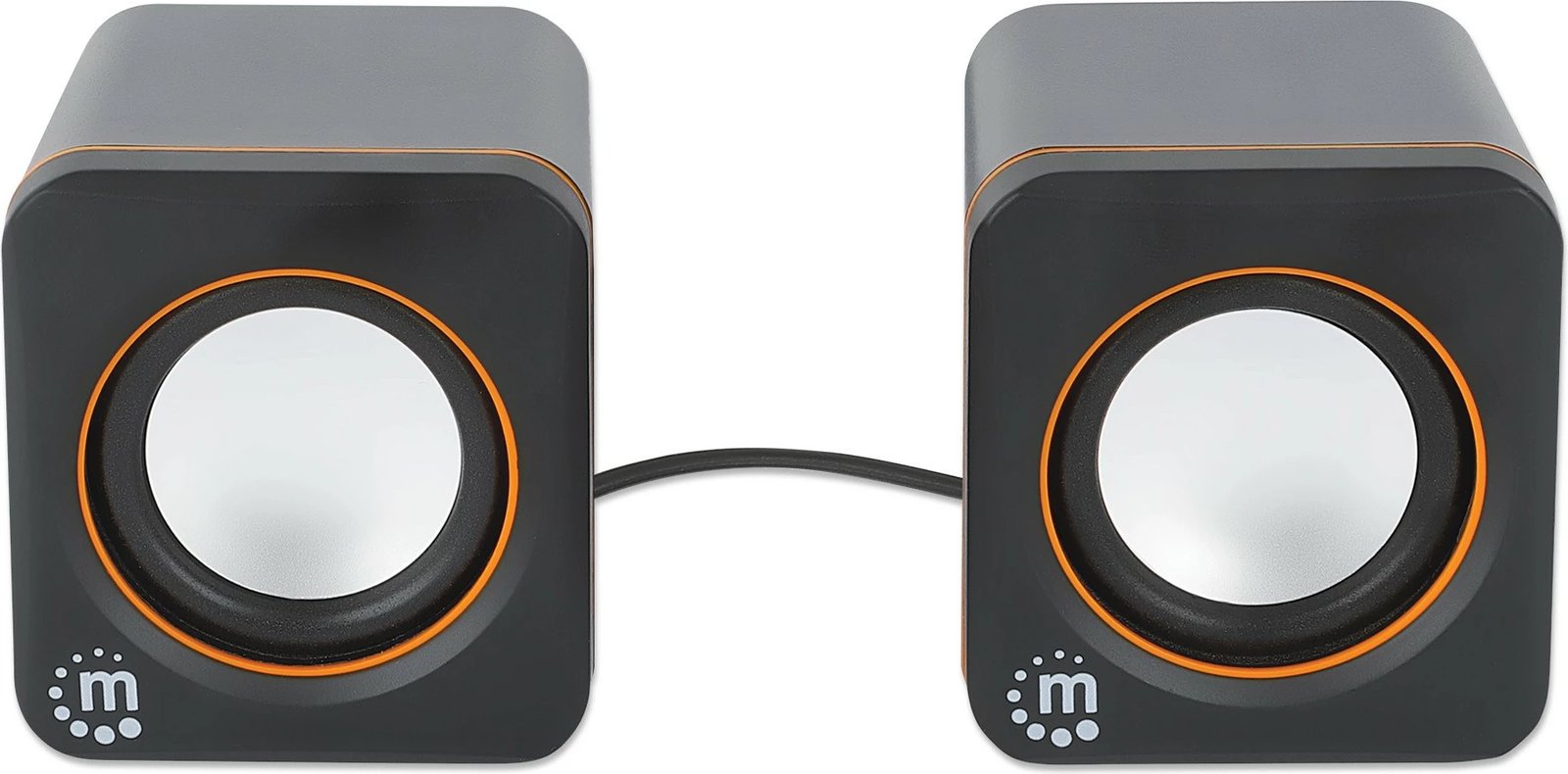 Kufje stereo Manhattan 2600 Series, 2.0 kanale, 6W, USB-A/USB-C, zi/portokalli