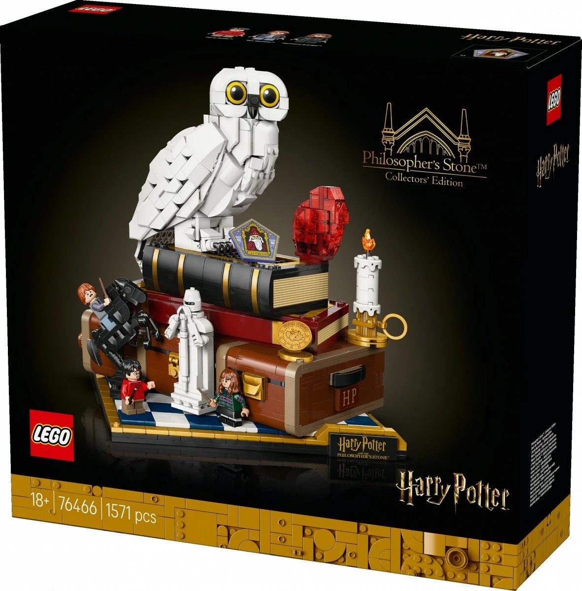 Blloqe ndërtimi LEGO Harry Potter 76466 Philosopher's Stone Collector's Edition, 1571 pjesë, set ekstra i madh