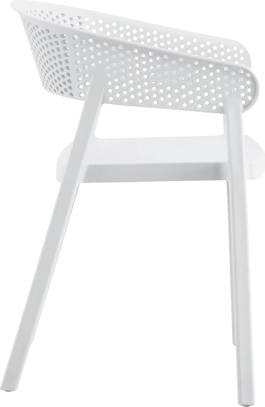Karrige me krahë polipropileni, e bardhë, model PERFOE FH5941.01, 56x50.5x73cm