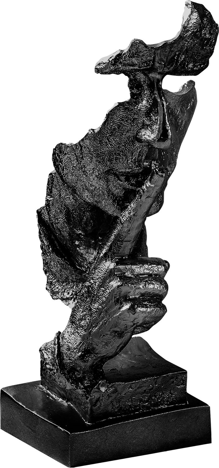 Objekt dekorativ Evila Originals, Yak-031-C, ngjyrë e zezë, 15x32x15cm