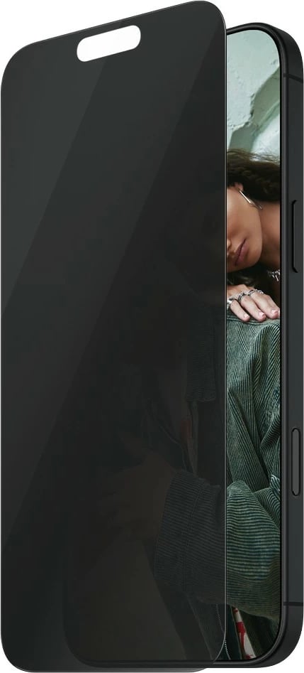 Mbrojtës ekrani privacy PanzerGlass për iPhone 16 Pro, transparent