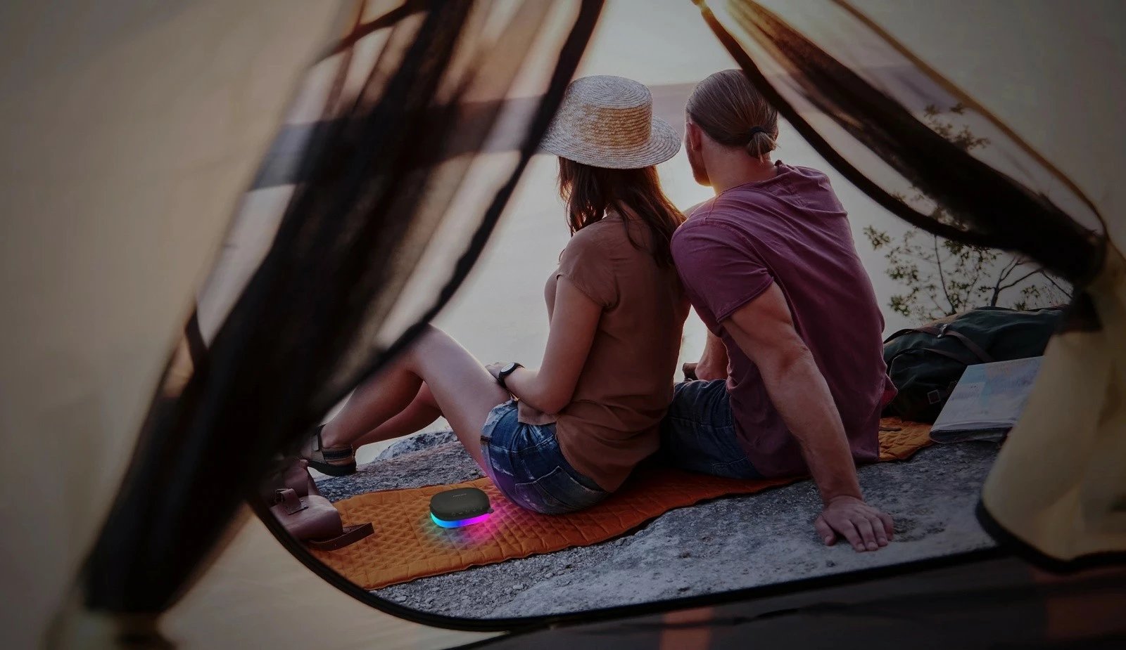 Altoparlant Bluetooth, Philips, TAS2307BK/00, 5W, mono, 7 orë bateri, Bluetooth 5.3, USB-C, me drita, e zezë