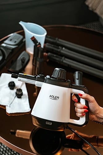 Pastrues me avull, Adler, AD 7038, 3.5 bar 120°C 450 ml 2000W max, bardhë/zi