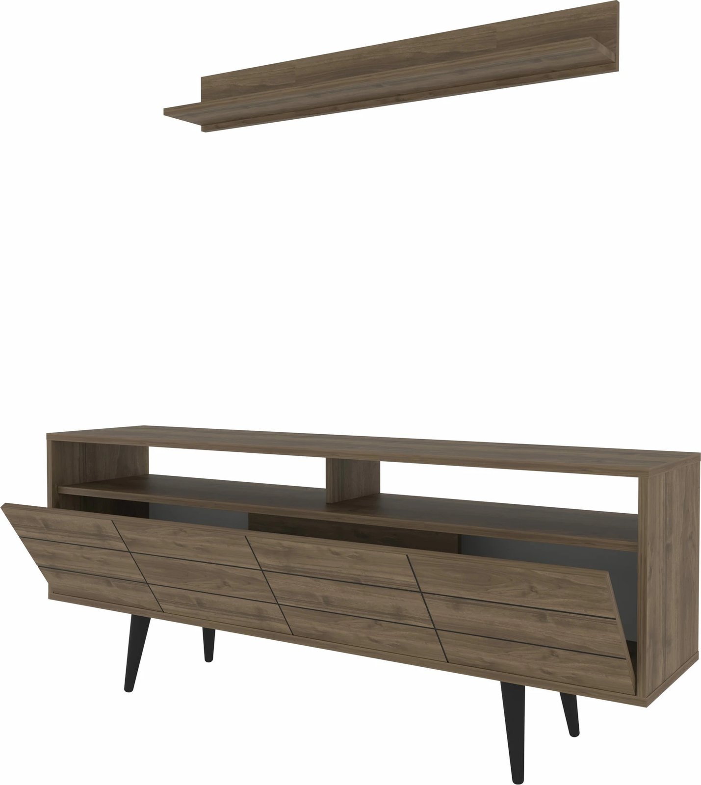 Komodë TV Skye Decor, ngjyrë arre, Ola