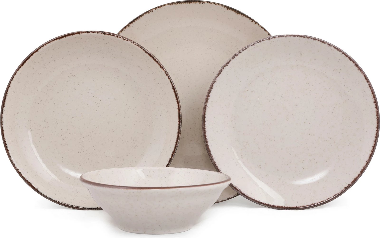 Set darke prej porcelani, 24 pjesë, Hermia, CXEO24Y2730P02, ngjyrë kanelle