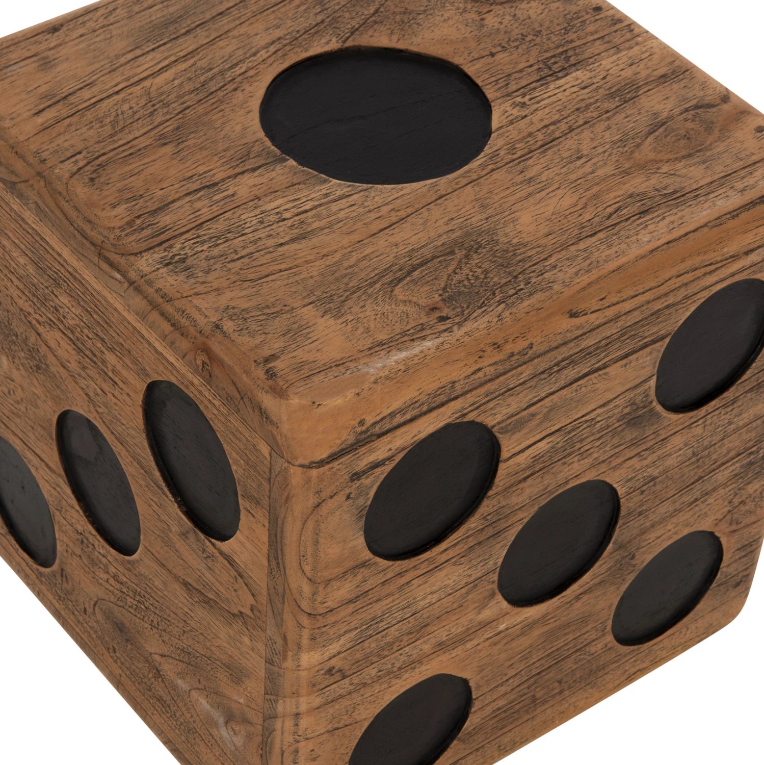 Karrige për bar DICE FH7899, dru teak, ngjyrë arre, 40x40x40 cm