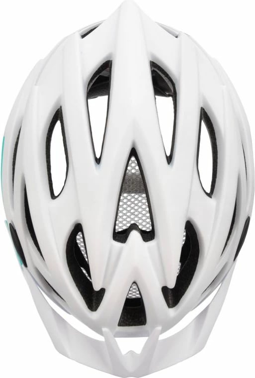 Helmetë biçiklete Meteor unisex, e bardhë/jeshile