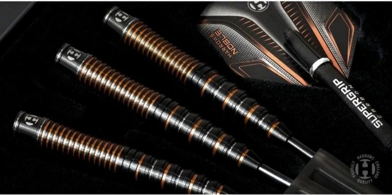 Shigjeta darts Harrows, unisex, të zeza