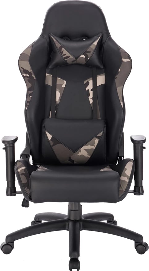 Karrige zyre Avenger, ngjyrë kaki e zezë, 69x70x129.5