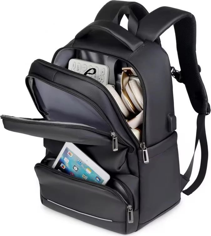 Çantë shpine, 42x30x16 cm, e zezë