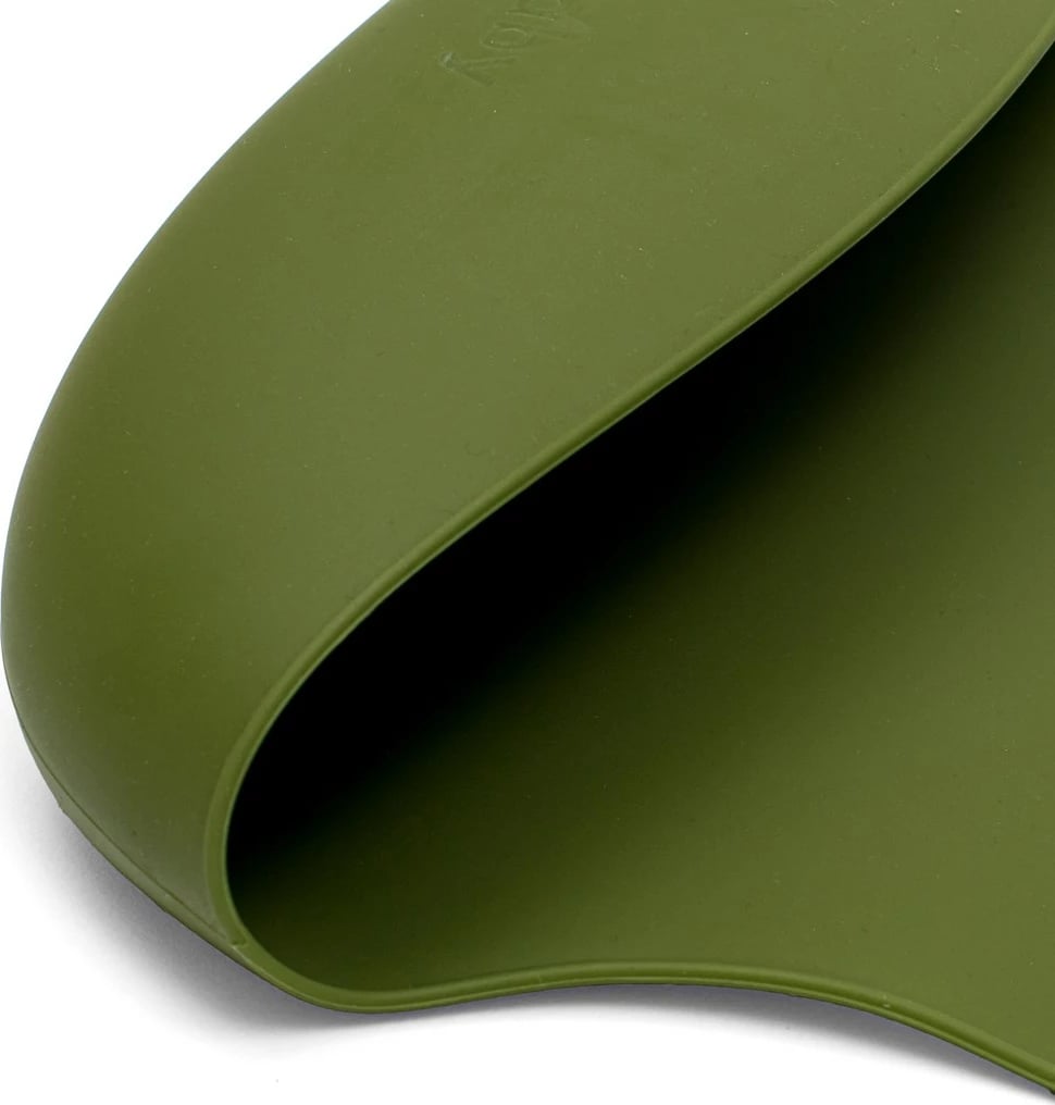 përparëse silikoni bebe, New Baby, Trendy, 28x22 cm, BPA-free, me xhep, jeshile ulliri