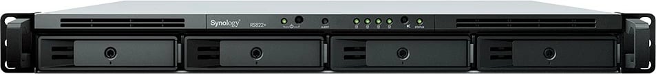 NAS server Synology RS822+, 4x HDD/SSD, 2GB RAM, 4x1GbE, Rack 1U, zi