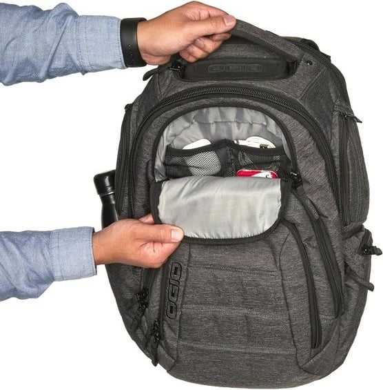 Shpinore OGIO Renegade RSS Black Pindot, 29.5L, për laptop 15.6", e zezë/gri