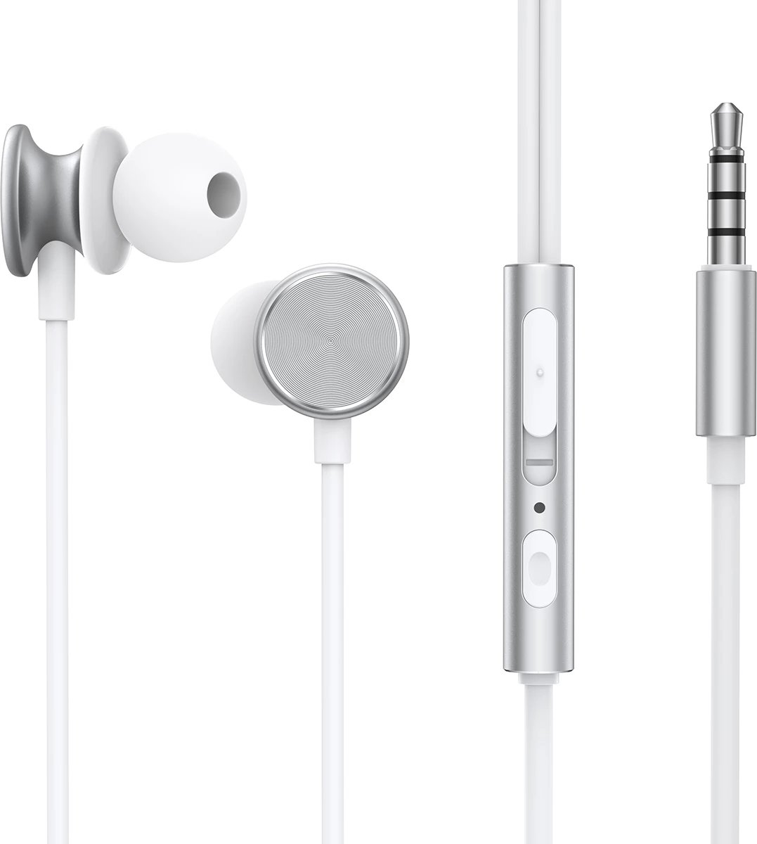 Kufje me tela Joyroom JR-EW03, in-ear, 1.2m, argjendtë