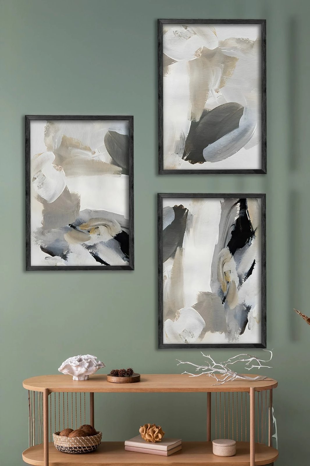 Set pikturash dekorative me kornizë, 3 copë, Wallity, Ersy3Syhcrv68