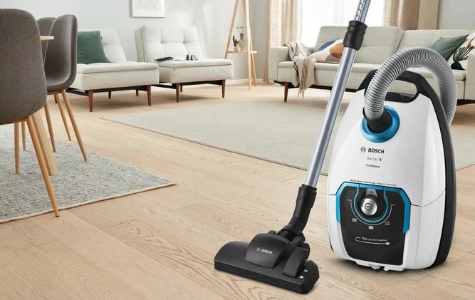 Fshesë me korrent drum Bosch Serie 8 BGB75XSIL, 650W, 5L, e bardhë
