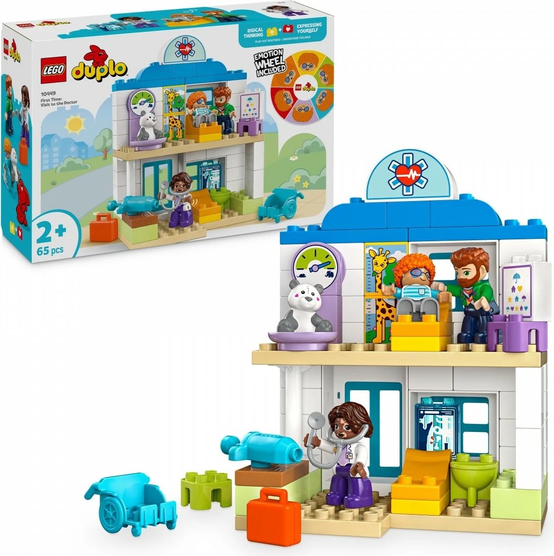 Set lodrash LEGO DUPLO 10449 First Time: Doctor's Visit, 65 pjesë Set lodrash LEGO DUPLO 10449 First Time: Doctor's Visit, 65 pjesë