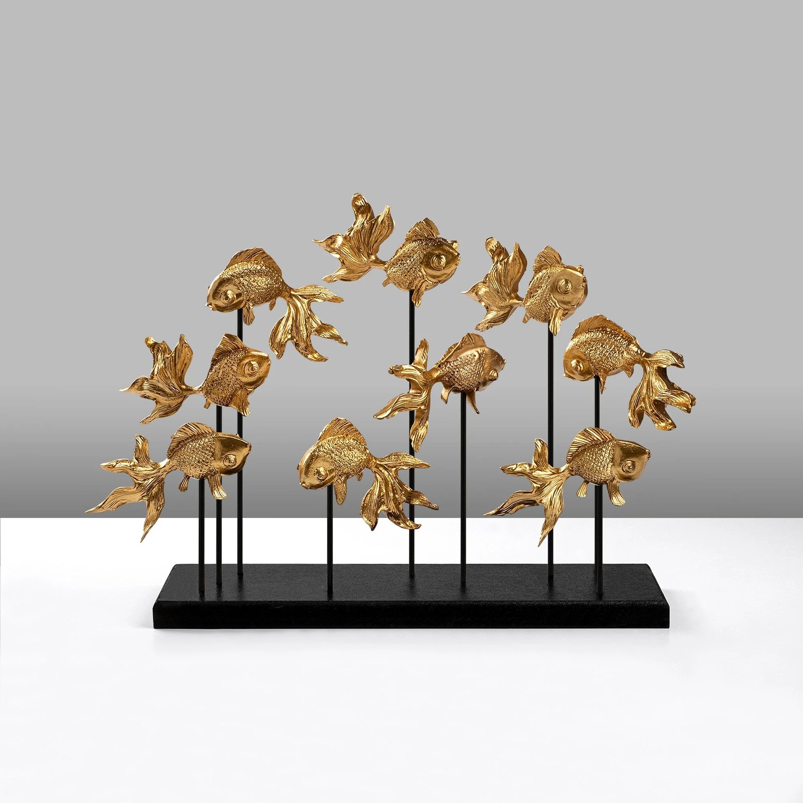 Objekt dekorativ GOLDFISH 1, ngjyrë ari, Evila Originals