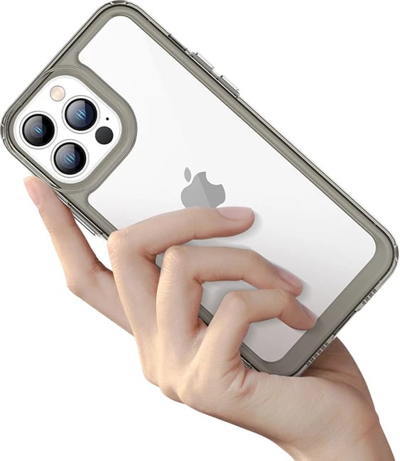 Mbështjellës Hurtel Outer Space Case për iPhone 12 Pro Max, hard cover me kornizë xheli, kaltër