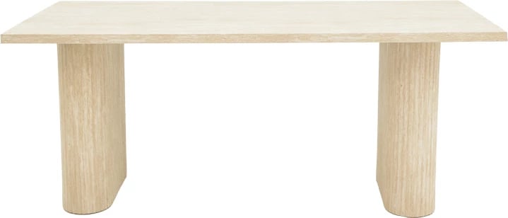 Sipërfaqe Tavoline Loozir, ngjyrë travertine e bardhë, 180x90x75cm