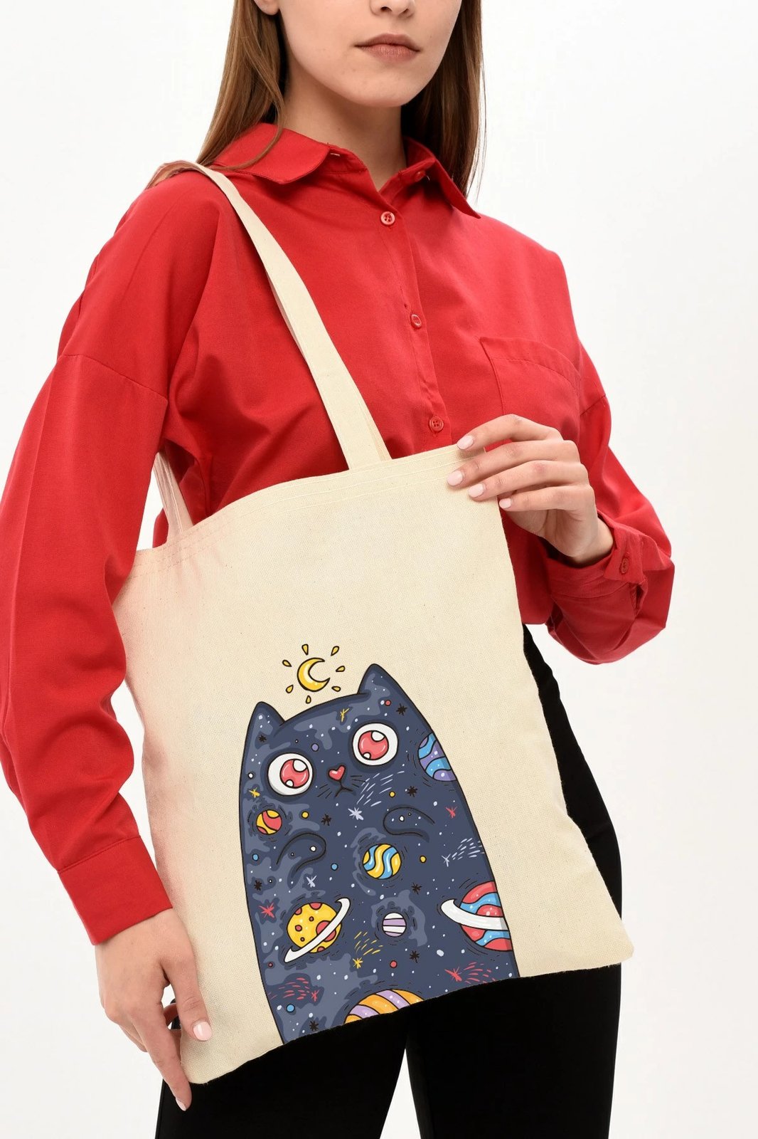 Çantë Tote Zoozie Bags, krem, 35x40cm, 0314