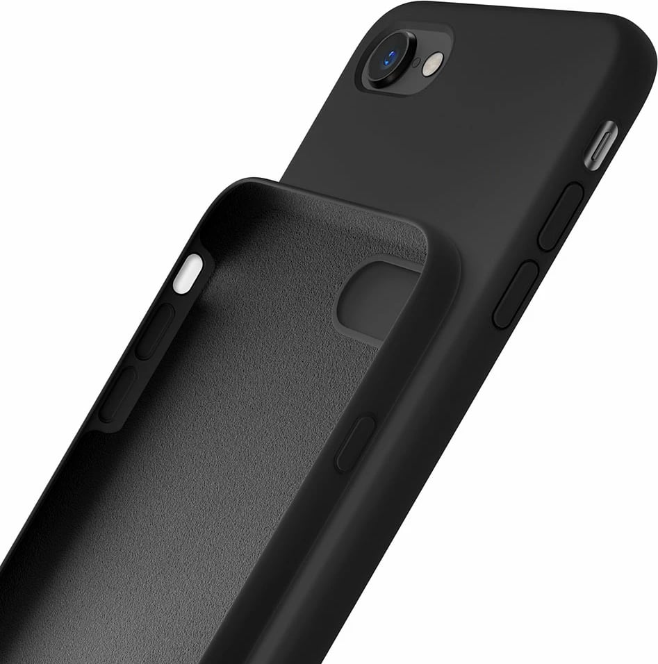 Mbështjellës silikon për celular 3mk, për iPhone 7/8/SE 2020/2022, i zi