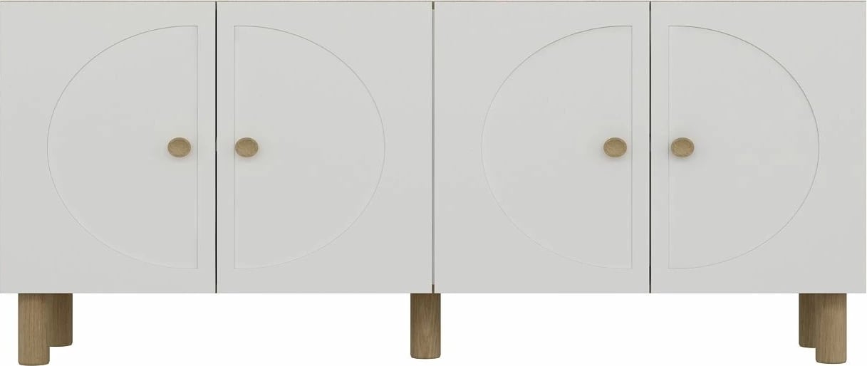 Konsol Skye Decor, Inci KB150 Bohem, ngjyrë lis safir dhe e bardhë