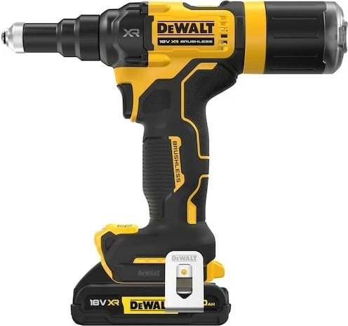 Riveter DeWALT DCF403D2GT-QW, 1.6 kg, Verdhë