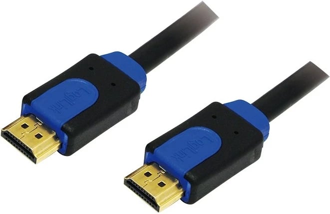 Kabllo HDMI LogiLink 1m, gold plated, e zezë/blu