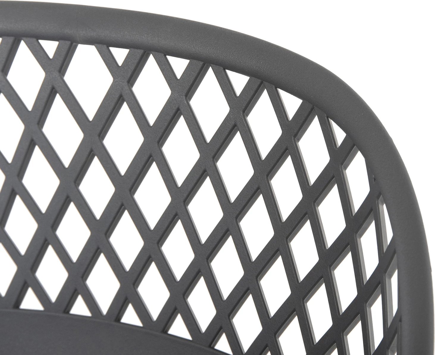 Karrige për bar AVAYA FH8686.20, polipropilen gri, këmbë metalike të zeza, 46x48x99H cm