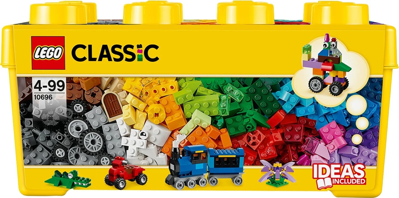 Set ndërtimi LEGO Classic Medium Creative Brick Box 10696, 484 pjesë, shumëngjyrësh