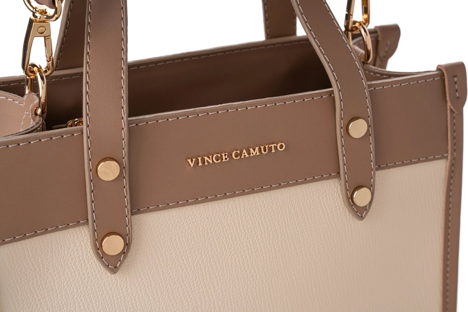 Çantë tote Cortona, ngjyrë krem dhe mink, Vince Camuto