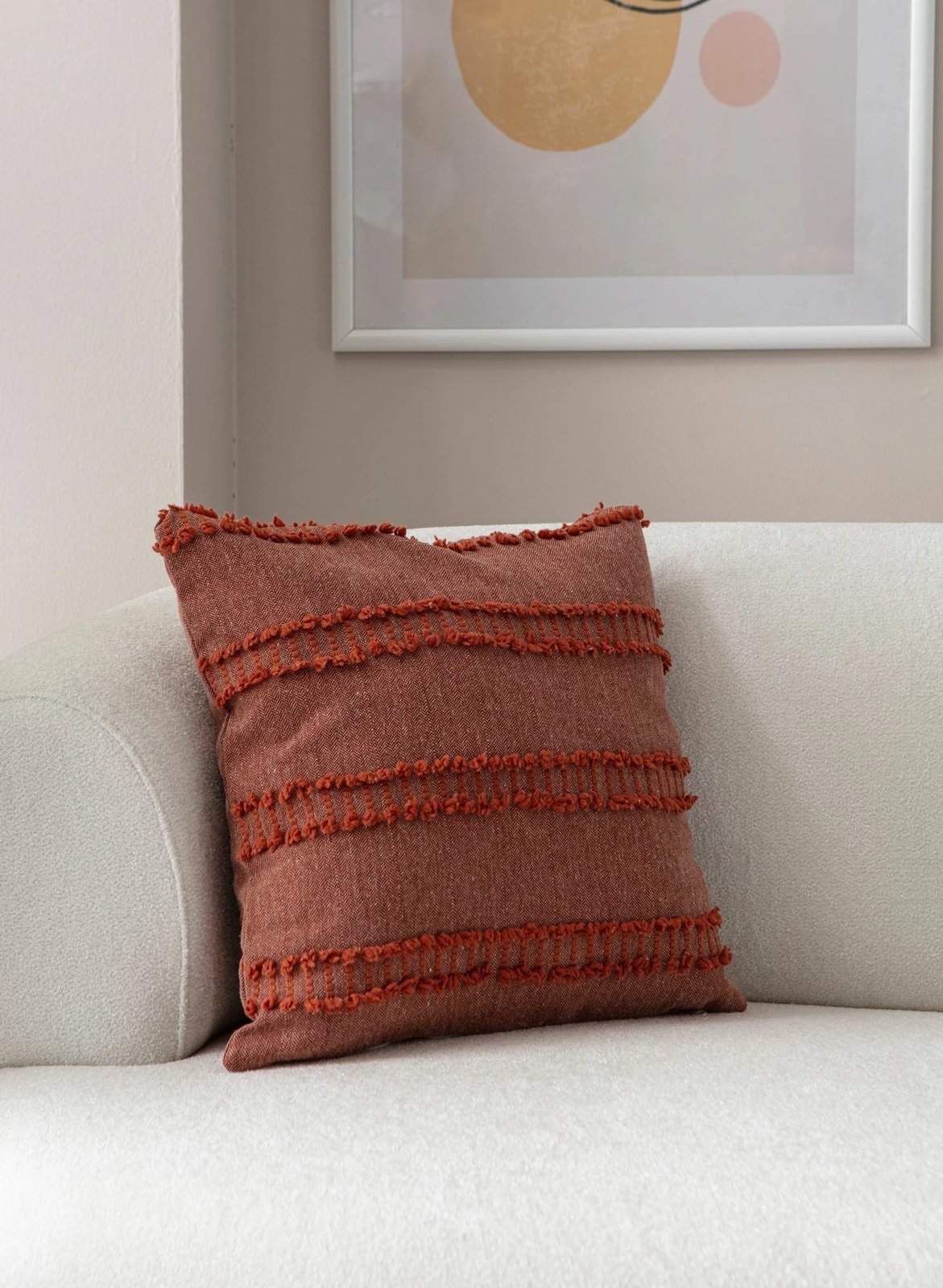 Jastëkëmbulesë Evila Originals, Tuffet, ngjyrë e kuqe kafe v2 Jastëkëmbulesë Evila Originals, Tuffet, ngjyrë e kuqe kafe v2