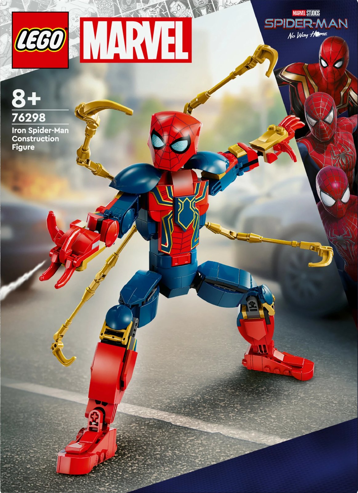 Set ndërtimi LEGO Iron Spider-Man 76298, 303 pjesë, shumëngjyrësh Set ndërtimi LEGO Iron Spider-Man 76298, 303 pjesë, shumëngjyrësh