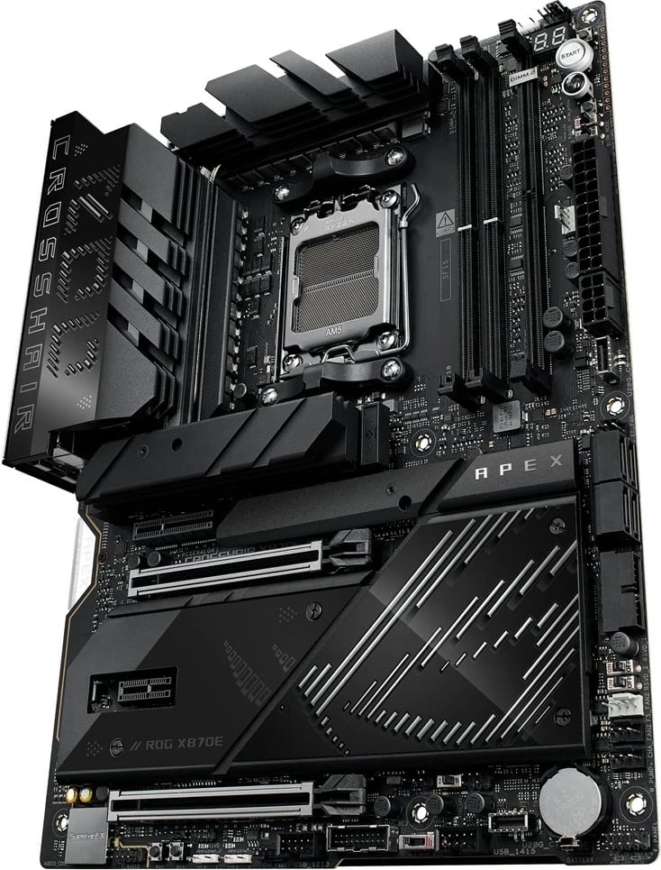 Pllakë amë ASUS ROG CROSSHAIR X870E APEX, Socket AM5, ATX, e zezë Pllakë amë ASUS ROG CROSSHAIR X870E APEX, Socket AM5, ATX, e zezë