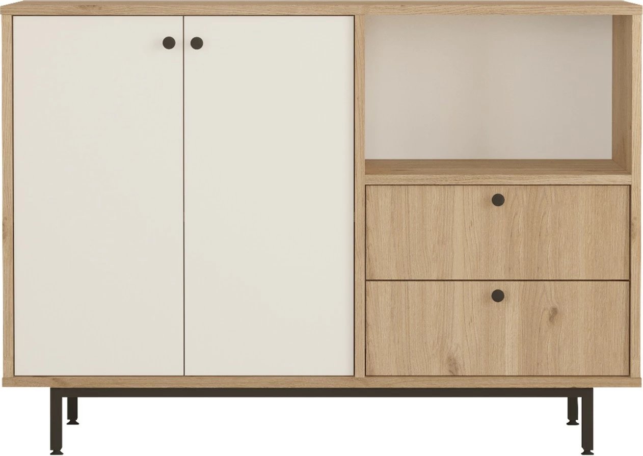 Dollap multifunksional, ngjyrë lis dhe e bardhë, RE2-SW