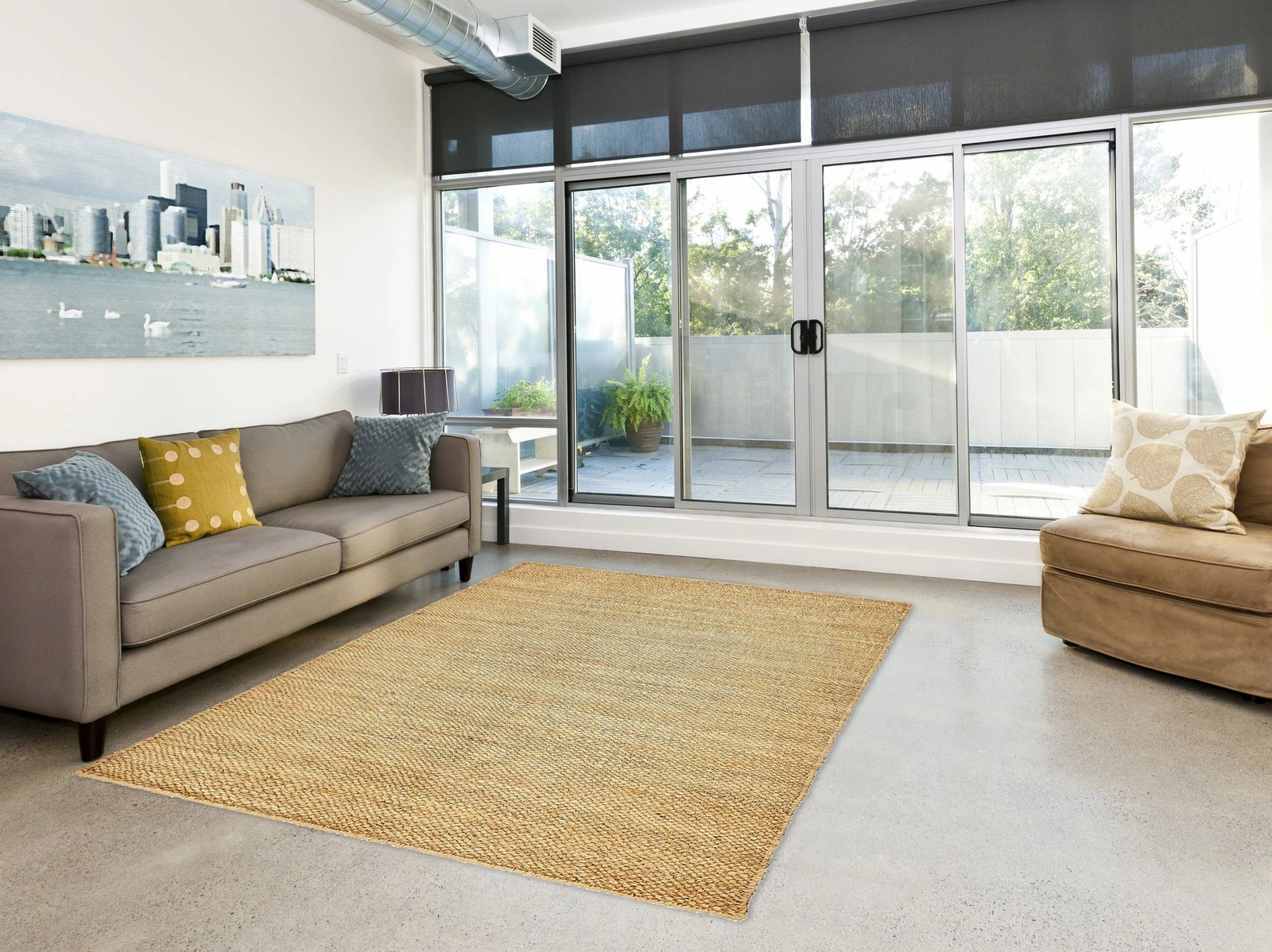 Qilim jute natyral, 90x150cm, Conceptum Hypnose, 00015A